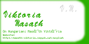 viktoria masath business card